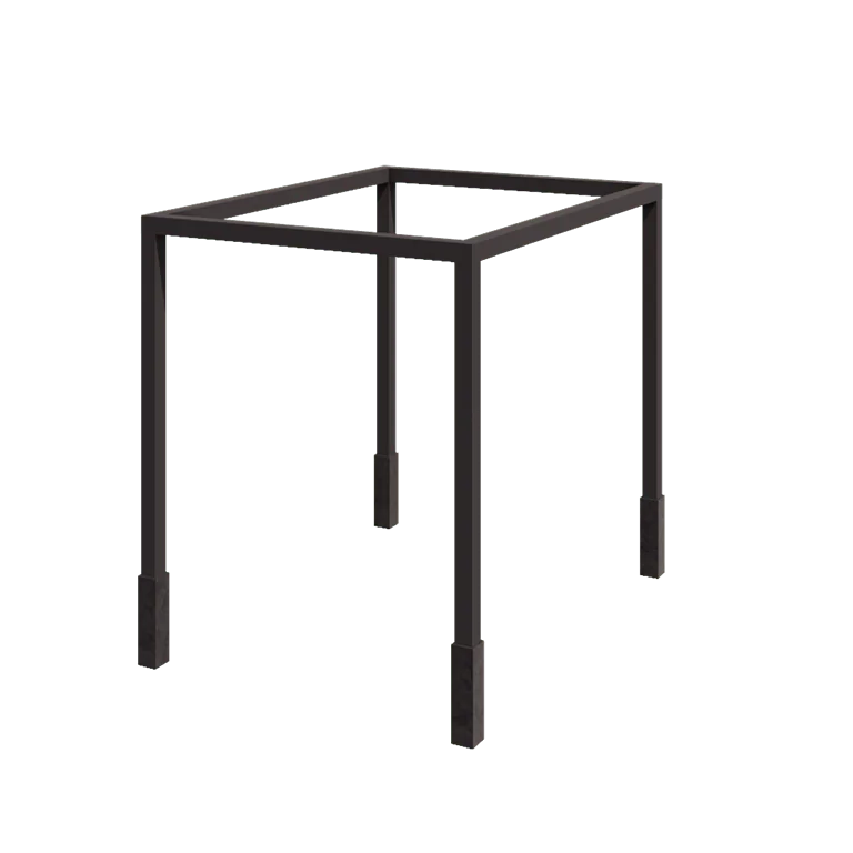 Stål pergola - Rektangel - 324 x 250 x 230 cm - RAL7016 mat (antracitgrå) - Med betonfod