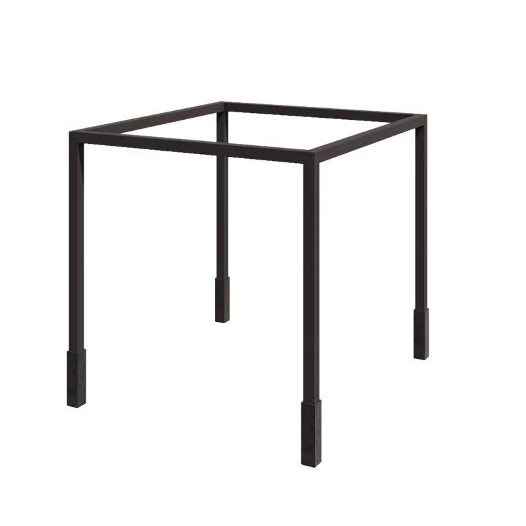 Stål pergola - Firkant - 324 x 300 x 230 cm - RAL7016 mat (antracitgrå) - Med betonfod