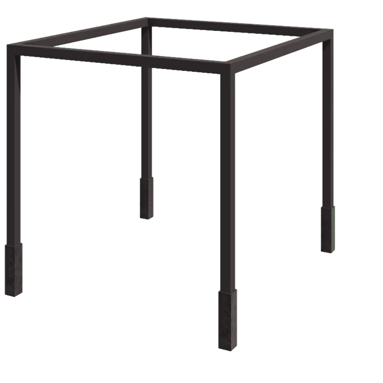 Stål pergola - Firkant - 324 x 250 x 230 cm - Andre RAL-farve - Med betonfod