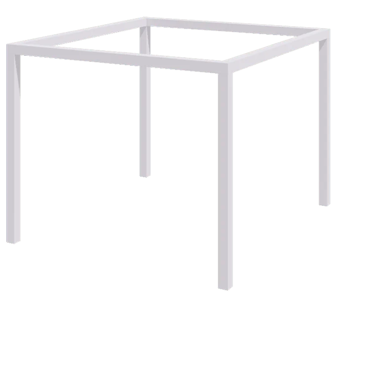 Stål pergola - Firkant - 324 x 300 x 230 cm - RAL9010 mat (hvid) - Uden betonfod
