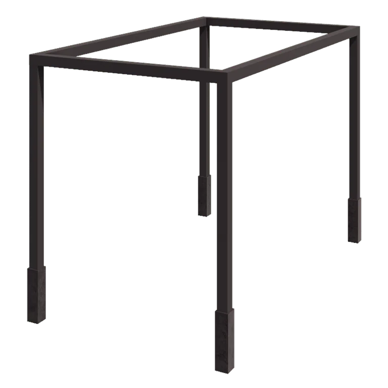 Stål pergola - Firkant - 424 x 250 x 230 cm - Andre RAL-farve - Med betonfod