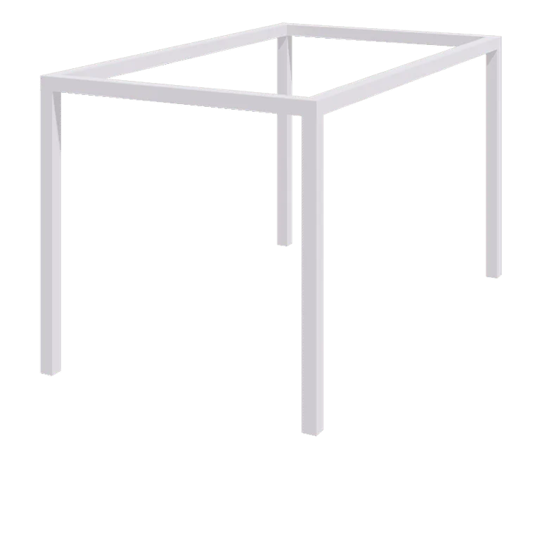 Stål pergola - Rektangel - 424 x 250 x 230 cm - RAL9010 mat (hvid) - Uden betonfod