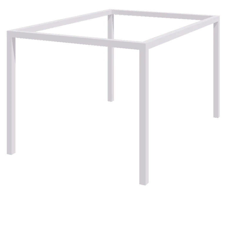 Stål pergola - Rektangel - 424 x 300 x 230 cm - RAL9010 mat (hvid) - Uden betonfod