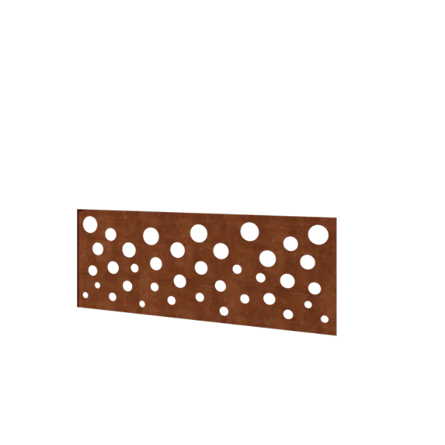 Cortenstål hegn H - Panel B - 120 x 47,5 cm