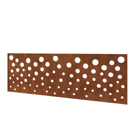 Cortenstål hegn H - Panel B - 180 x 63,3 cm