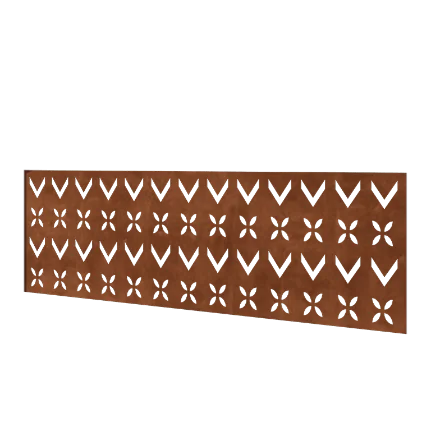 Cortenstål hegn H - Panel V - 180 x 63,3 cm