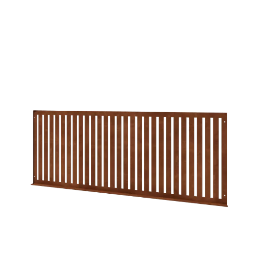 Cortenstål pyntehegn S - Panel - 149 x 3 x 60 cm