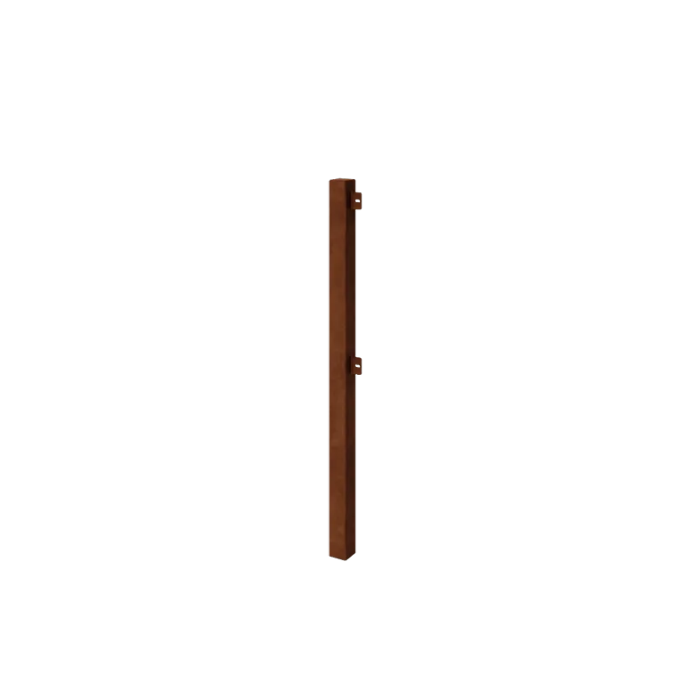 Cortenstål pyntehegn - Hjørnestolpe - 110 cm