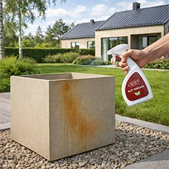 Rustaccelerator / rengøringsmiddel til behandling og rengøring af stål